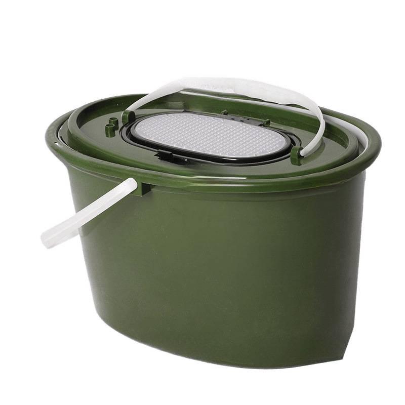 Double Layer Stream Fishing Bucket with Lure Box