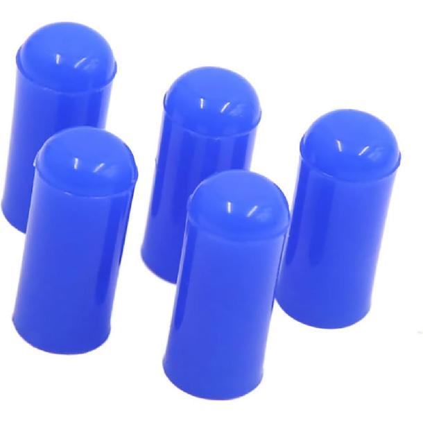 5pcs 4mm 5/32" Silicone Blanking Cap Intake Vacuum Hose Tube End Bung Blue Automotive Parts