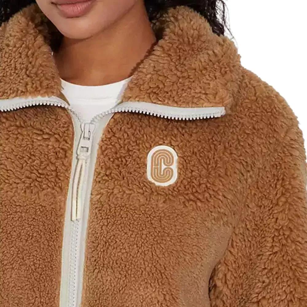 COACH FW22 Jackets Coats Women's Brown (Unisex) Velvet Jackets CB629 HZL