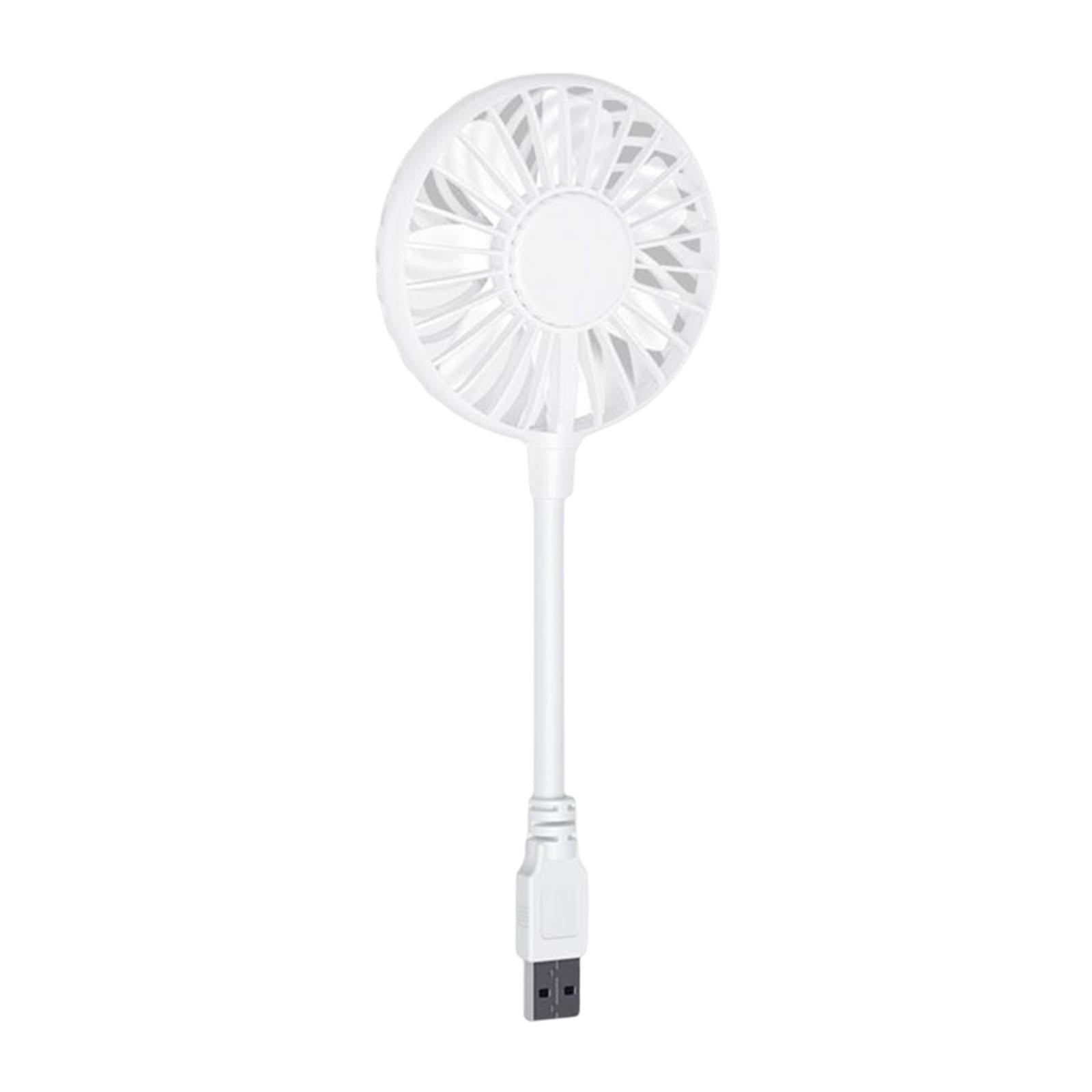 

Small Personal Fan 360 Degree Adjustable Quiet Small Fan for Home Office Car Outdoor Travel Summer Gifts білий