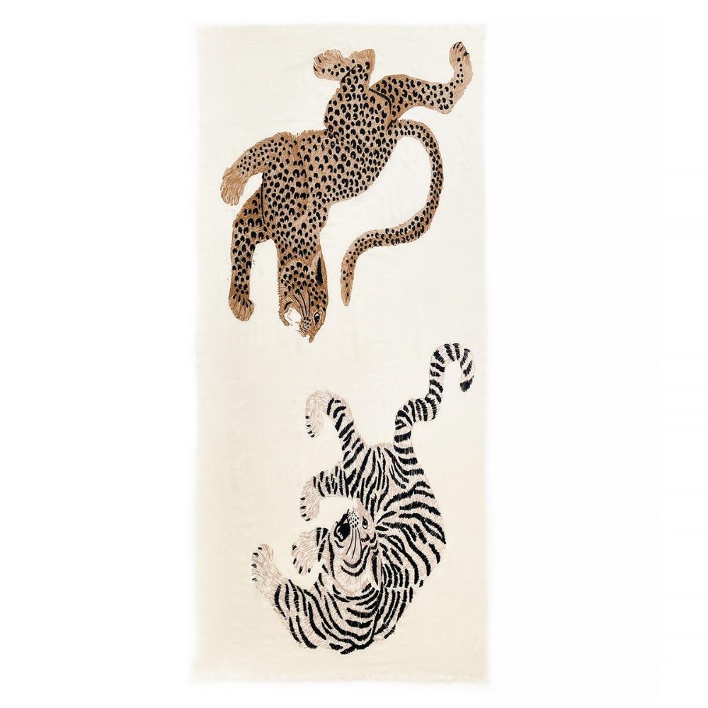 Leopard Long Cover Scarf Old Money Style Vintage Shawl Wrap Neck Scarves Draped Cardigan  Spring
