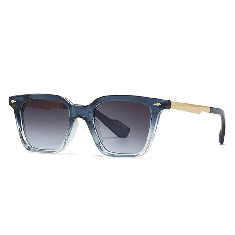SHAUNA Fashion Square Women Luxury Rivets Sunglasses Retro Gradient Shades UV400 Men Trending Sun Glasses