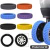 8-Piece Luggage Wheel Protective Cover Silent Silicone Cover And Universal Noise Reduction Accessories Thicken Texture Silicone