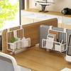 Home Metal Grid Storage Basket Bedside Caddy for Pantry,Bathroom Easy To Install