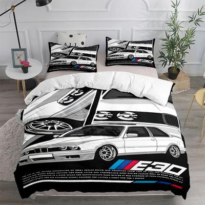 Set Copripiumino Vincent Car King Queen Matrimoniale Matrimoniale Singolo Dimensioni Copripiumino Federa Set Biancheria da Letto