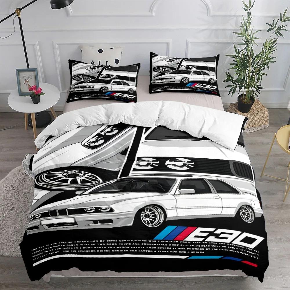

Vincent Car Duvet Cover Set King Queen Double Full Twin Single Size Duvet Cover Pillow Case Bed Linen Set EU King(240*220cm)3pcs