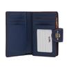 New COACH Denim Wallet Medium Size Women's Blue CZ344-IMXIA