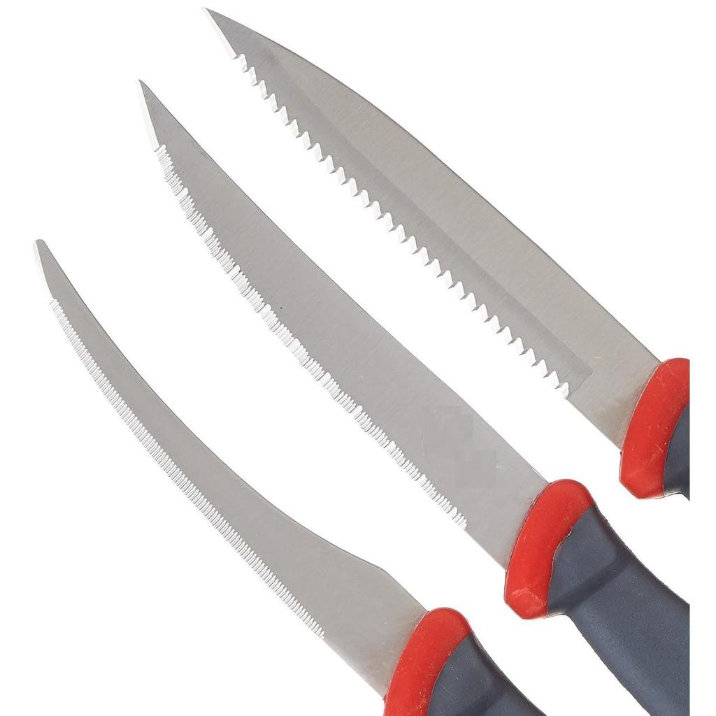 Premium High-Carbon Stainless Steel 3 Piece Knife Set | Tomato, Laser & Slicing Knife | Ergonomic Handle Design