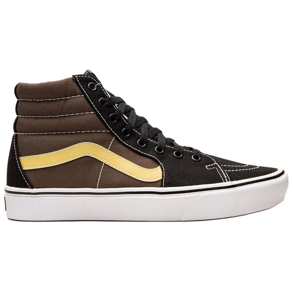 Vans Sk8-Hi High-Top Casual Skate Shoes Unisex Sneakers Black Brown Yellow VN0A3WMB8U8
