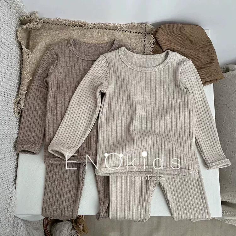 Spring Autumn Baby Clothing Set for 0-5Y Baby Girl Boy Homewear Warm Sweater +Pants Children Pajamas Baby Girl Clothes