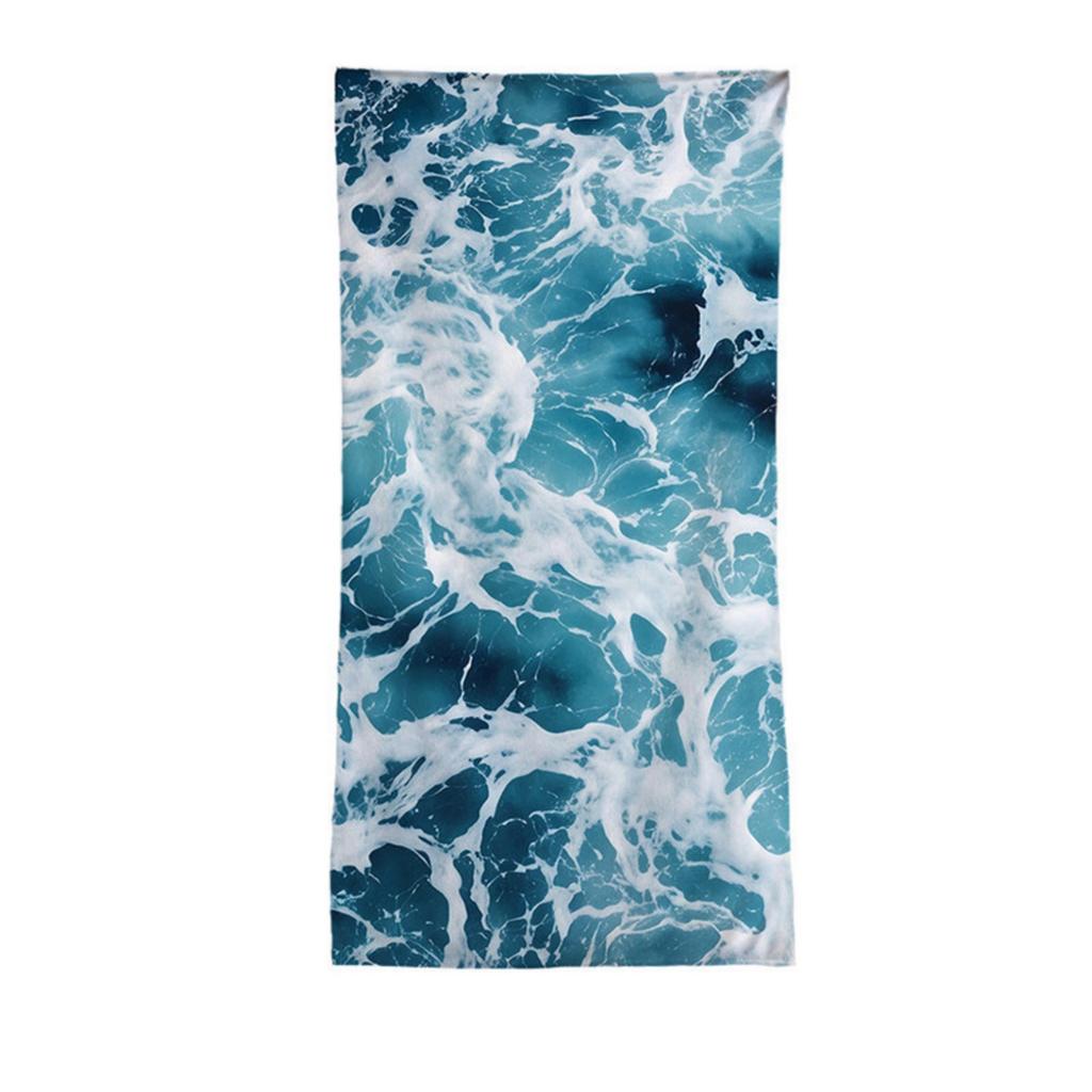 Asciugamano da Spiaggia Microfibra Asciugatura Rapida 140x70cm Leggero Assorbente Resistente alla Sabbia Tessuto Morbido per Viaggi all'Aperto Piscina Palestra