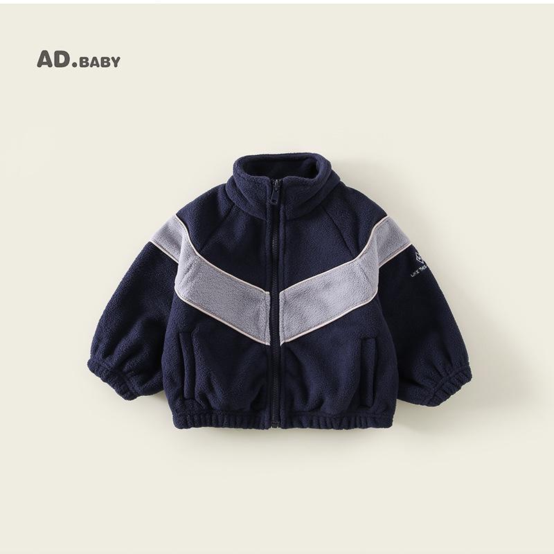 2025 Dziewczęca dwustronna kurtka z polaru bawełnianego w stylu koreańskim - Casualowy płaszcz zimowy