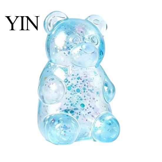 Bär Dekompressionsspielzeug Mini Klar Quetschspielzeug, Stressabbau Sitzender Sensorischer Ball Weich Dehnbar Zucker Fidget Partygeschenke Anti-Stress