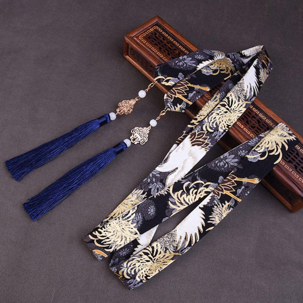 Borduurwerk Chinese Stijl Haarband Draak Paardengezicht Rok Ornament Hanfu Haaraccessoires Kraan Oude Hoofddeksels