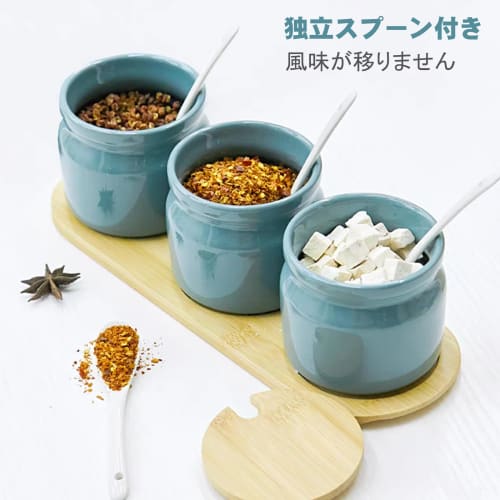 BDHD Ceramic Seasoning Set with Sugar, Salt, Spice Containers, and Oil Bottles, Nordic Design, Ceramic Spice Box Set for Home Kitchen Storage (Ivory &