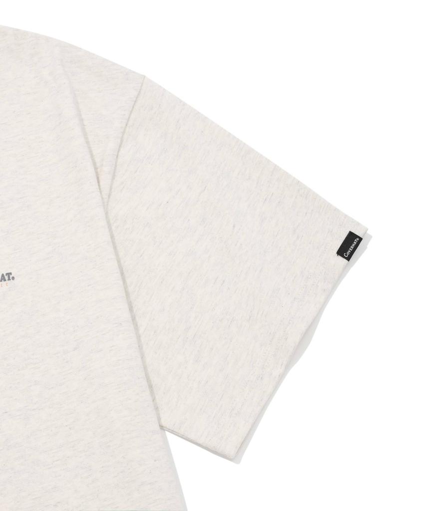 COVERNAT Small Authentic Logo T-Shirt Oatmeal