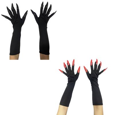 Funny Claw Gloves Gothic Birthday Party Cosplay Carnivals Long Nails Gloves Halloween Costume Scary Props Gloves