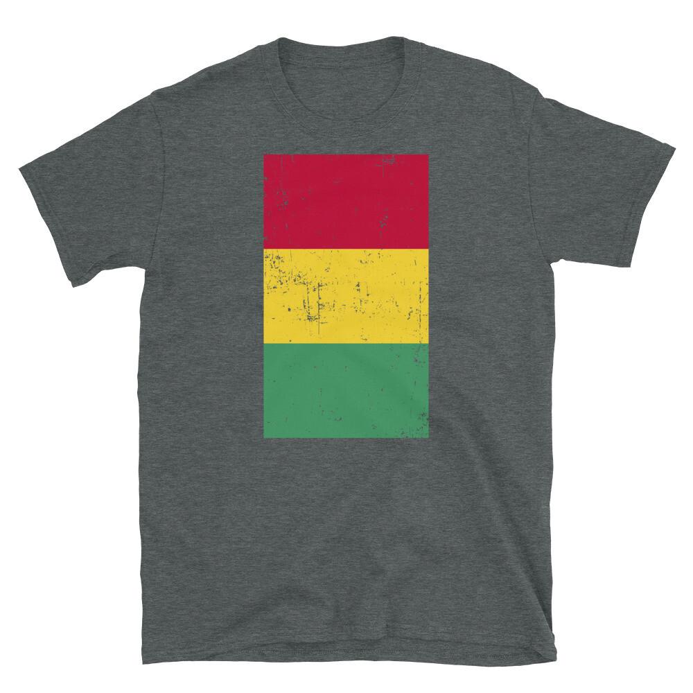 

Guinea West Africa Conakry Distressed Flag Short-Sleeve Unisex T-Shirt 4XL