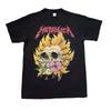 Vintage Metallica T Shirt Mens Black Pushead Flaming Skull Flower 1994 90s Unisex T-Shirt
