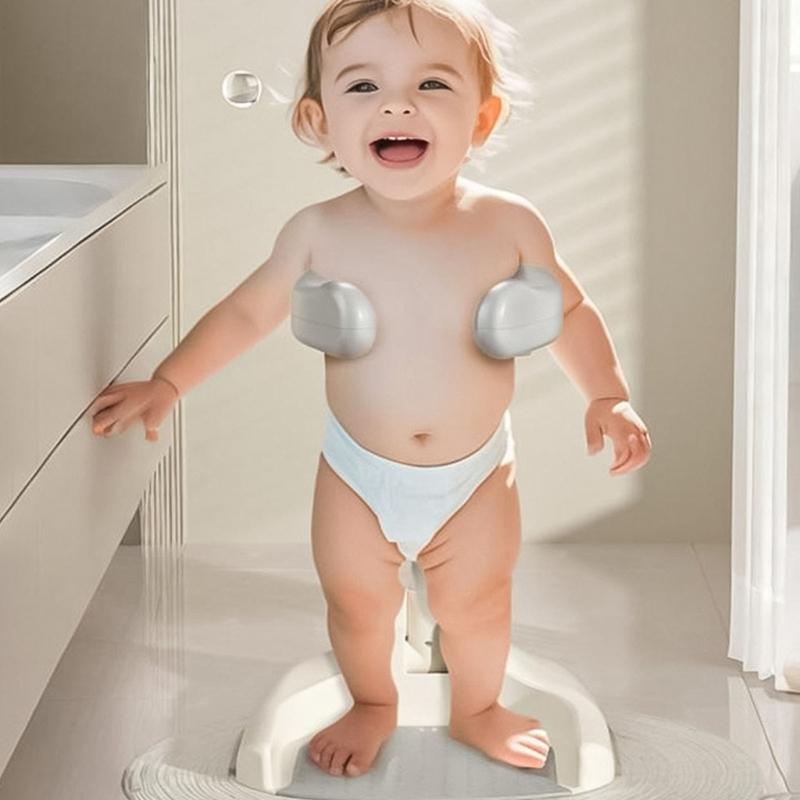Tragbare Baby-Badestütze Baby Steh-Duschstütze für Kleinkind ab 6 Monaten Verstellbarer Säuglings-Baby-Duschständer