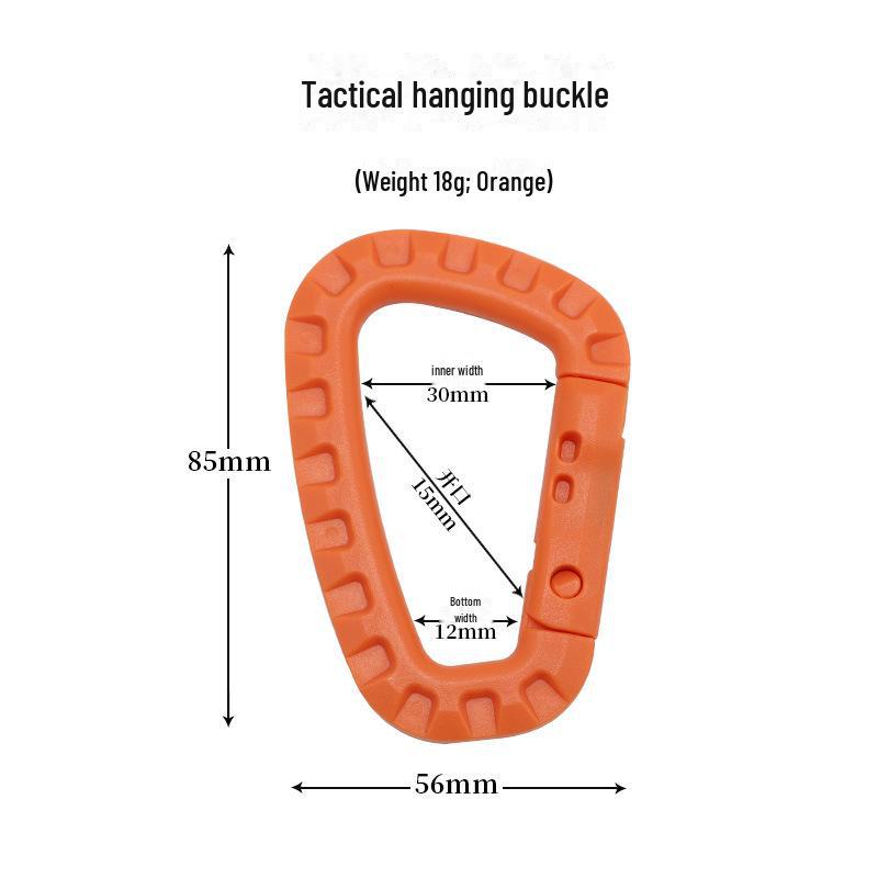 Lightweight Medium Tactical Outdoor Climbing Bag with Quick Hook Keychain D-Buckle