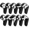 PU Leather Golf Iron Head Covers, Protective Club Covers