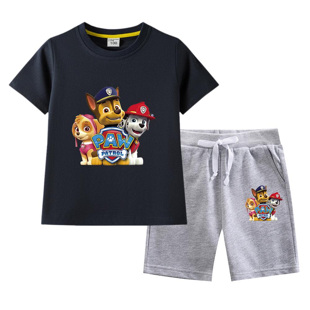 Paw Patrol Summer 2023 Kids' Cotton T-shirt & Shorts 2-Piece Set