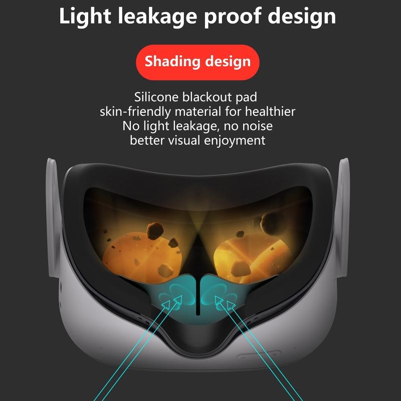 Face Padding Cushion Air Circulation Cooler Fan Anti-leakage Pad for Quest 2 VR Headset 300mAh Battery