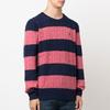 Polo Ralph Lauren FW22 Striped Logo Embroidered Crew Neck Long Sleeve Cashmere Sweater Men Sweater Multicolor 710876870-003