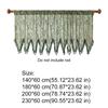 Rustic Style Summer Short Tulle Window Curtains Sun Shade Triangular Edge Window Valance Sheer Breathable Fringe Trim