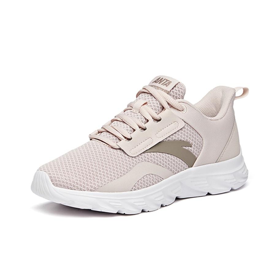 Anta Lifestyle Series Shock Absorbing Non-Slip Low-Top Sports Casual Shoes Women Sneakers Lotus-Gray 922225523-2