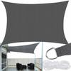 4x4M Square Sun Sail HDPE Fabric For Terrace Garden Balcony