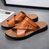 Men's New Fashion Double Wear Casual Sandals Brand New Fashion Summer Men Shoes Vintage Flats Casual Non-slip Beach Sandals Men