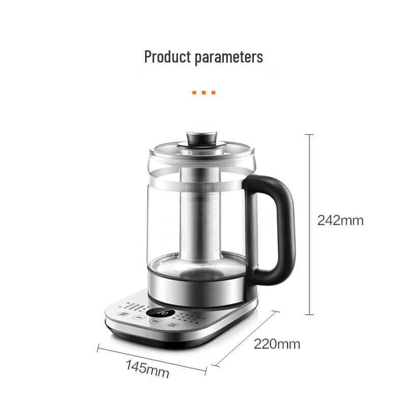 SUPOR 1.5L Glass Smart Health Kettle CN Plug (adapter Included)