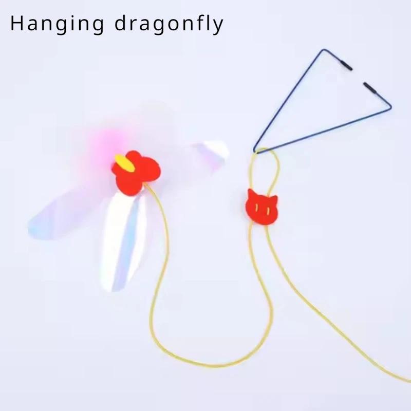 

Интерактивная игрушка для кошек, подвесная дверь, выдвижная веревка для захвата кошек, черная палка для дразнения мышей, домашние игрушки для кошек, развлечение и игра-тренировка