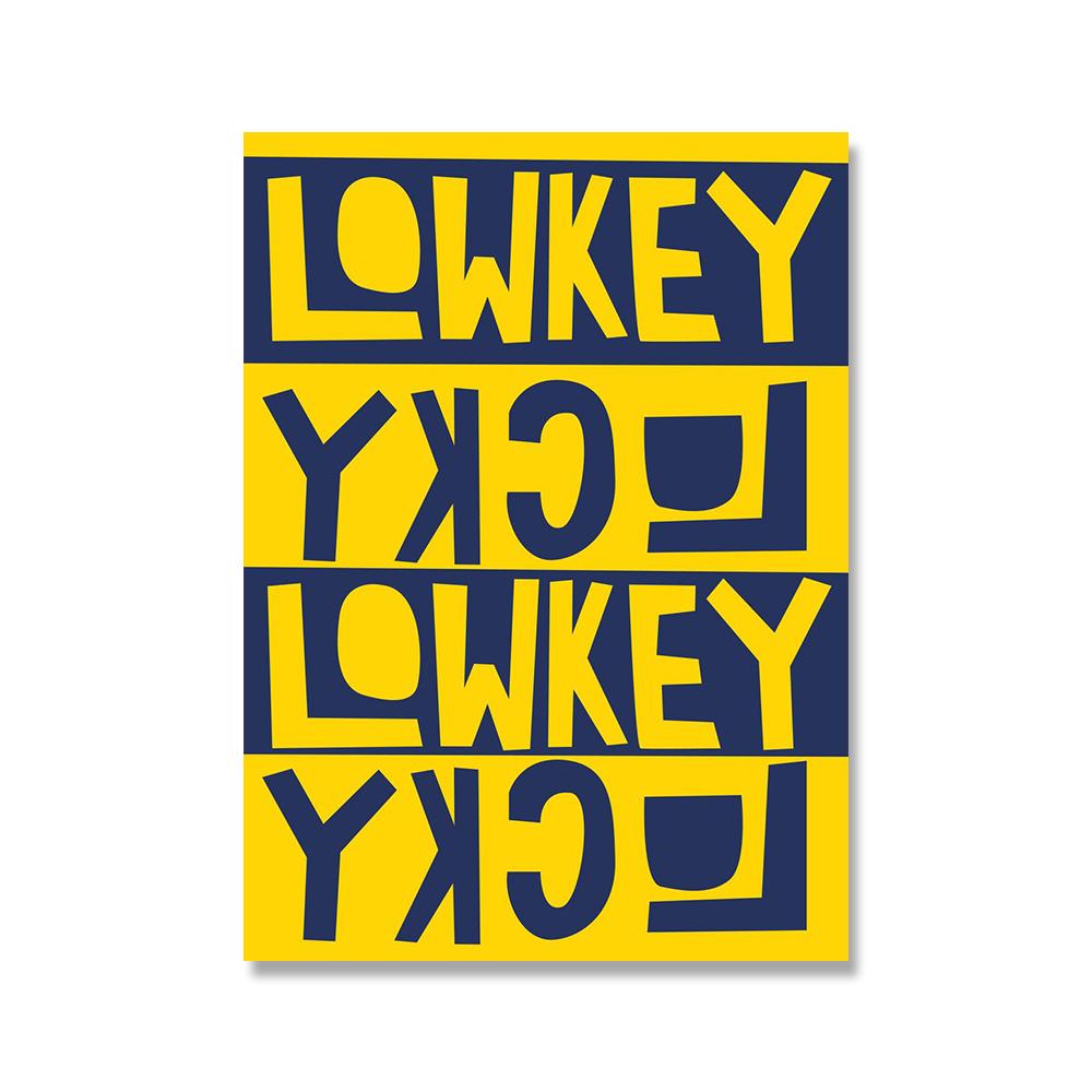 Power Up Yourself Quote Canvas Painting Cartoon Future Letter Lowkey Lucky Poster Wash Your Hands Bathroom Wall Pictures Decor