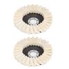 2 Stück 5 Zoll Schleifscheibe Wellenform Wollfilz Polierscheibe Rotationspolierer Zubehör