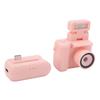 Schlüsselanhängerkamera, 1080P Mini-DV-Kamera mit Taschenlampe, 1,44-Zoll kleiner, kompakter, tragbarer Videorekorder, Reise-Camcorder für Studenten und Kinder (Rosa)