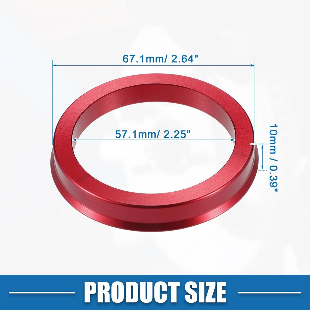 A ABSOPRO Car Hub Centric Ring OD 67.1mm ID 54.1mm Hub Centric Ring Wheel