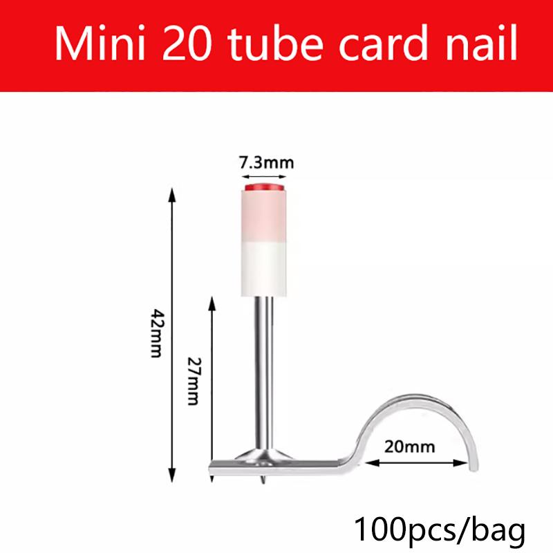 1Pcs Round Steel Nails For Manual Rivet Nail Gun Accessories Tools Concrete Steel Wall Anchor Trough Fastening Tool
