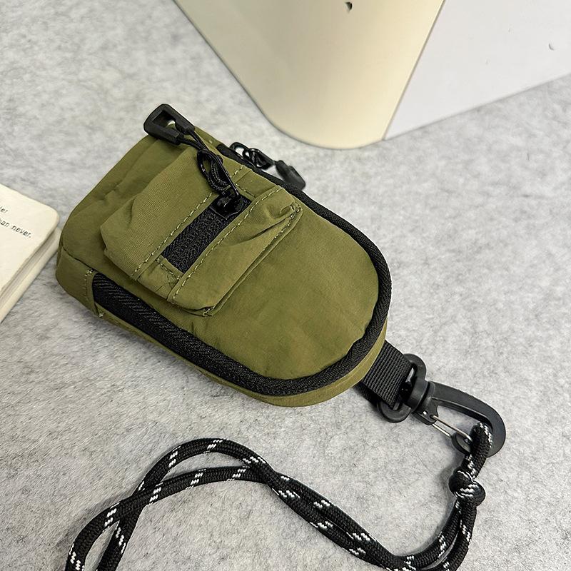 Mini halterneck bags, men's and women's coin purses, headphone bags, trendy brand personalized satchel, key bags, crossbody bags