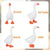 1pc Premium Desk Goose Statue - Resin Desktop Goose with Magnetic Beak for Storage, Interesting Office Table Goose Decoration