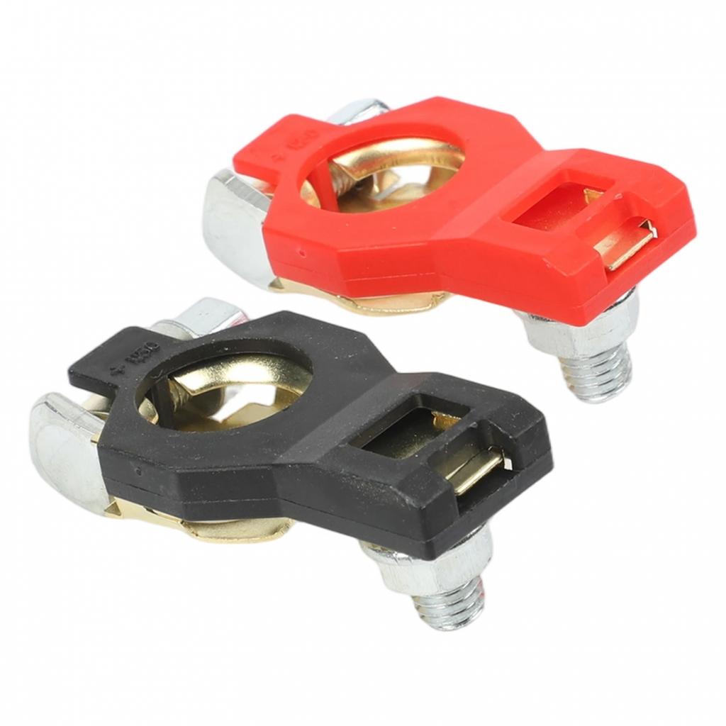 Stable Battery Terminal Clamp Clip Connector for Automotive Batteries (2Pcs)