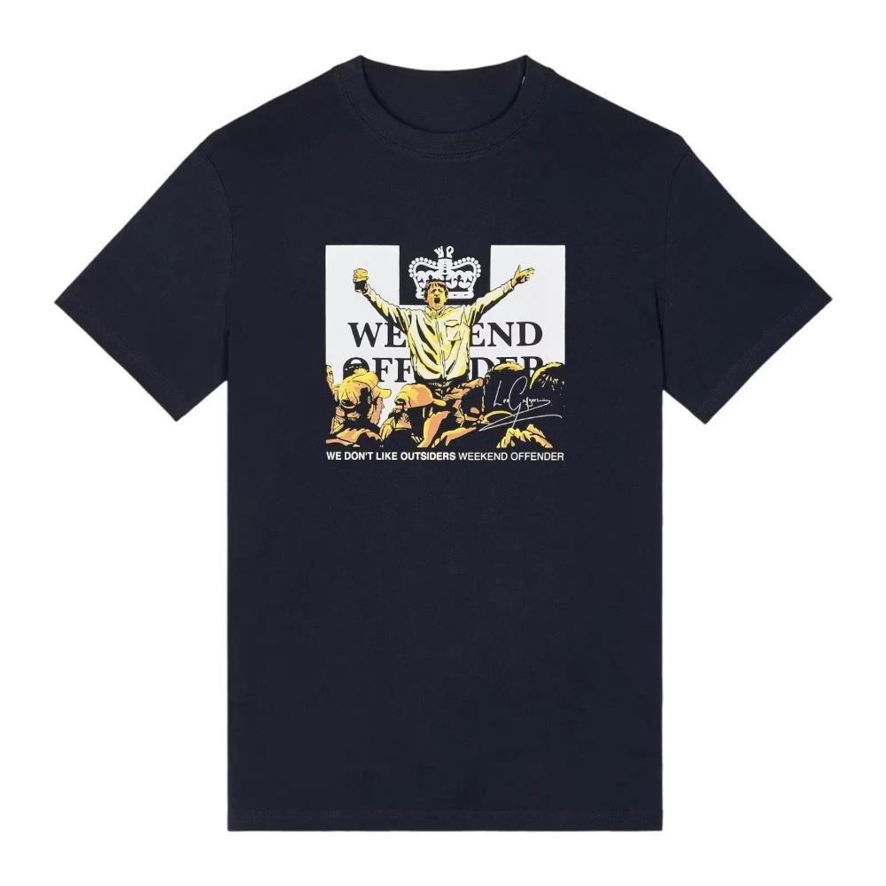 

Weekend Offender Футболка унисекс из хлопка с графическим принтом Лео Грегори S чёрный