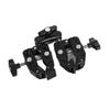 Double Camera Clamp 360 Degree Dual Clamp Camera Mount Crab Plier Clip with 1 4 3 8 Inch Interface Cold Shoe for