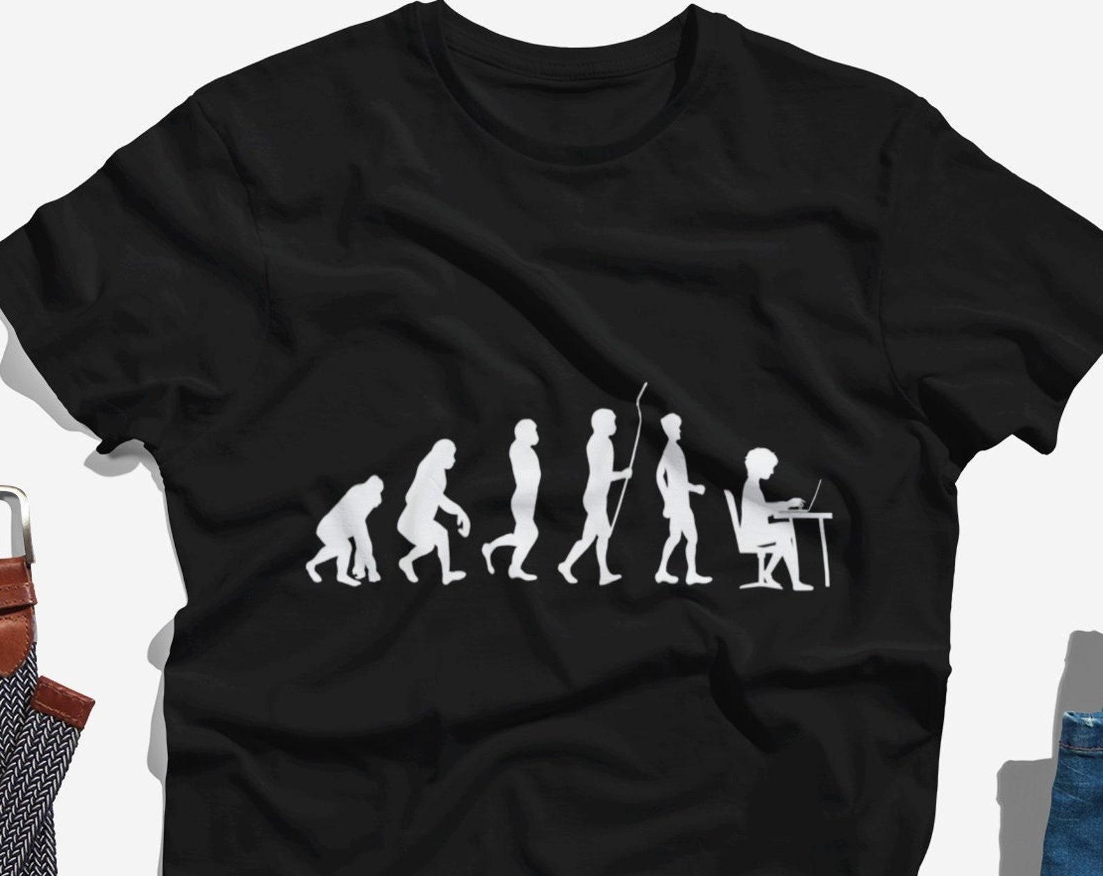 Funny Programmer T shirt | Programmer Evolution Tshirt | Funny T Shirt For Nerds | Funny Coding T Shirt | Computer Geek Gift | Coder Shirt 4XL