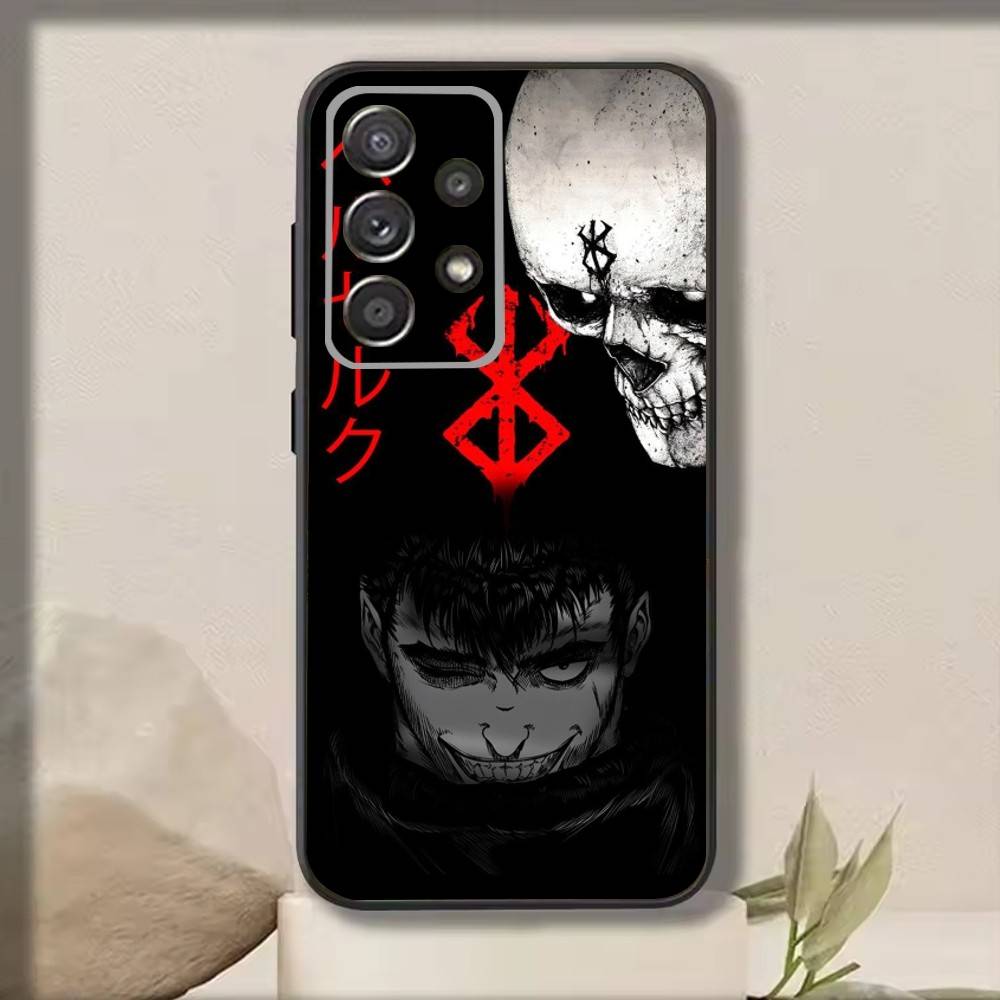 C-Comic Berserk Guts Plating  Phone Case For Samsung S25,S24,S21,S22,S23,S30,Ultra,S20,Plus,Fe,Note,10,9,5G Black Cover