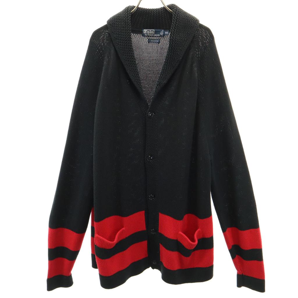 Polo by Ralph Lauren Shawl collar Knit coat XXL Cardigan Big Size Men's Used