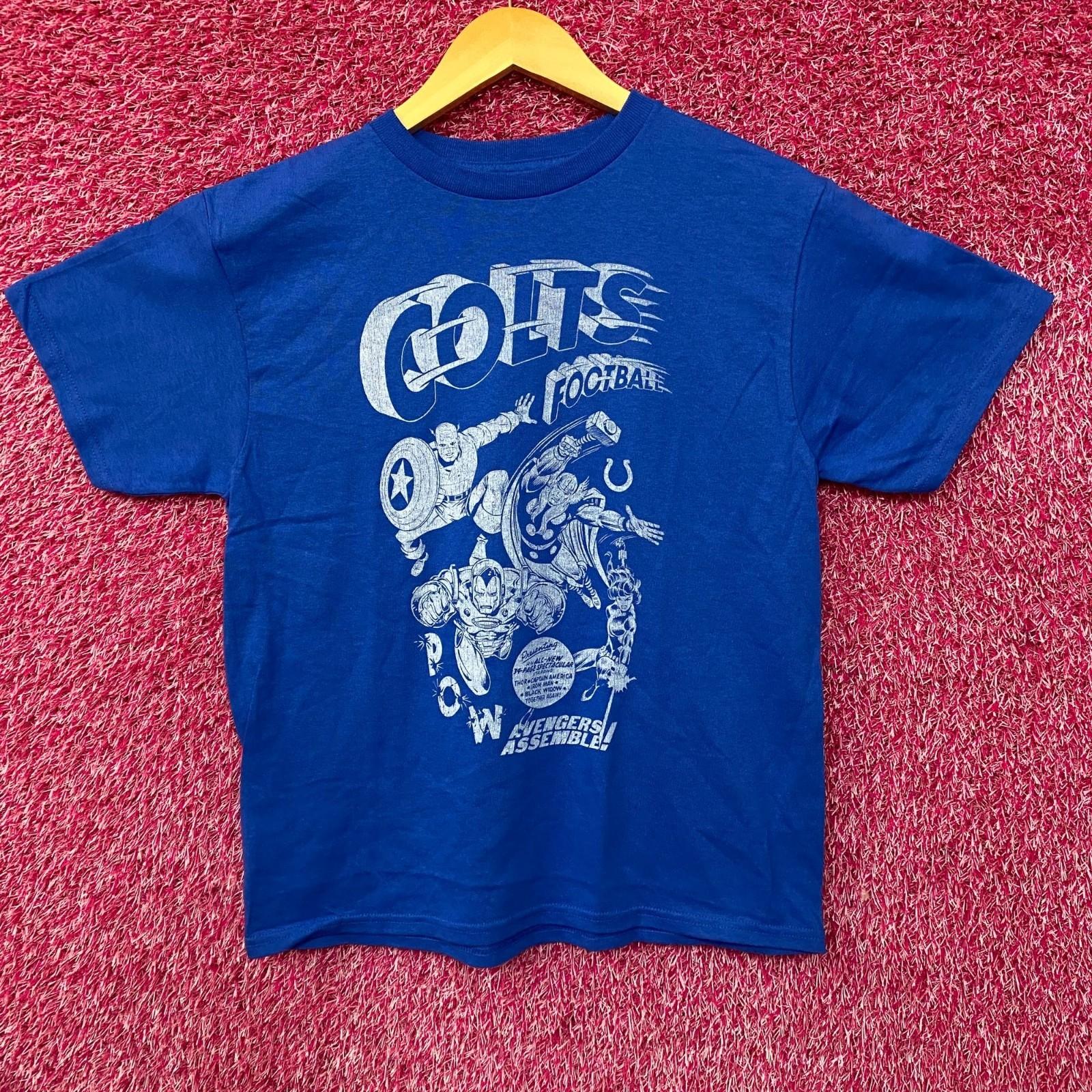 Junk Food X Marvel The Avengers Lineup Indianapolis Colts T-Shirt Large S