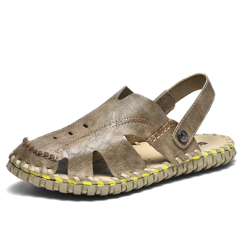 

Тапочки Баотоу мужские новые уличные пляжные сандалии мужские модные мужские туфли прошитые мужские туфли 45